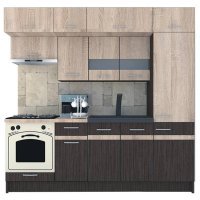 Bucatarie BIGMAR 230 A Wenge / Stejar Sonoma